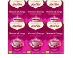 De Online Drogist Yogi tea women's energy voordeelverpakking 6x17st aanbieding
