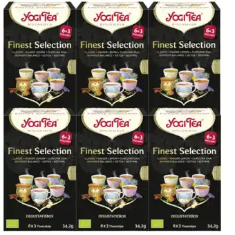 De Online Drogist Yogi tea finest selection set voordeelverpakking 6x18st aanbieding