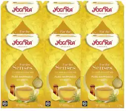 De Online Drogist Yogi tea pure happiness citroen & citroengras voordeelverpakking 6x17st aanbieding