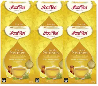 De Online Drogist Yogi tea pure happiness citroen & citroengras voordeelverpakking 6x17st aanbieding