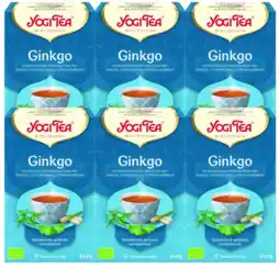 De Online Drogist Yogi tea ginkgo voordeelverpakking 6x17st aanbieding