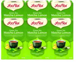 De Online Drogist Yogi tea green tea matcha lemon voordeelverpakking 6x17st aanbieding