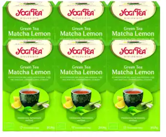 De Online Drogist Yogi tea green tea matcha lemon voordeelverpakking 6x17st aanbieding