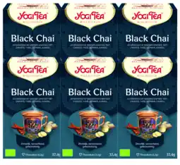 De Online Drogist Yogi tea black chai voordeelverpakking 6x17st aanbieding