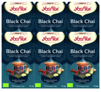 De Online Drogist Yogi tea black chai voordeelverpakking 6x17st aanbieding