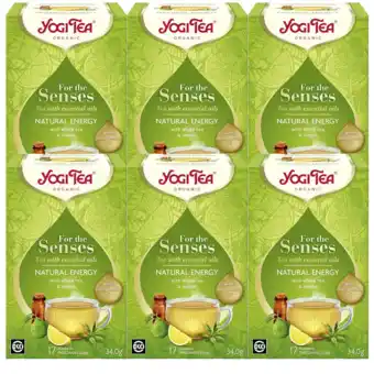 De Online Drogist Yogi tea natural energy citroen & bergamot voordeelverpakking 6x17st aanbieding