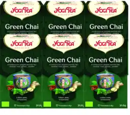 De Online Drogist Yogi tea green chai voordeelverpakking 6x17st aanbieding