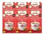 De Online Drogist Yogi tea positive energy cranberry hibiscus voordeelverpakking 6x17st aanbieding