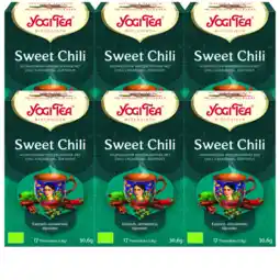 De Online Drogist Yogi tea sweet chili voordeelverpakking 6x17st aanbieding