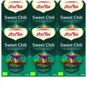 De Online Drogist Yogi tea sweet chili voordeelverpakking 6x17st aanbieding