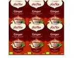 De Online Drogist Yogi tea ginger voordeelverpakking 6x17st aanbieding