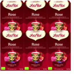 De Online Drogist Yogi tea rose voordeelverpakking 6x17st aanbieding