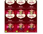 De Online Drogist Yogi tea rose voordeelverpakking 6x17st aanbieding