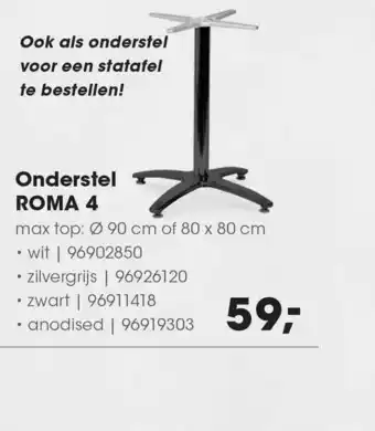 HANOS Onderstel Roma 4 aanbieding