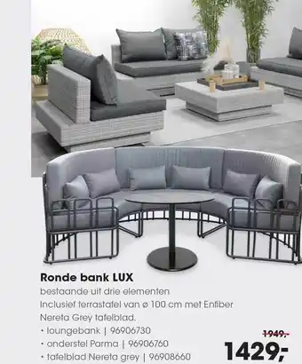 HANOS Ronde Bank Lux aanbieding