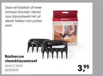 HANOS Barbecue Vleesklauwenset aanbieding
