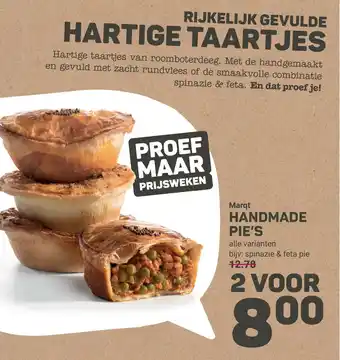 Ekoplaza Marqt handmade pie's aanbieding