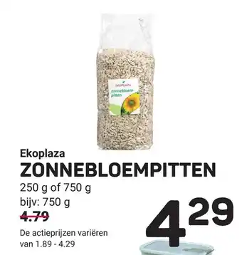 Ekoplaza Ekoplaza zonnebloempitten aanbieding