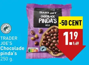 ALDI TRADER JOE'S Chocolade pinda's 250 g aanbieding