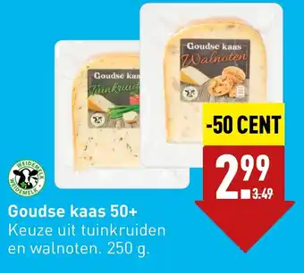 ALDI Goudse kaas 50+ aanbieding