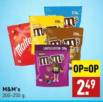 ALDI M&M's 200-250g aanbieding