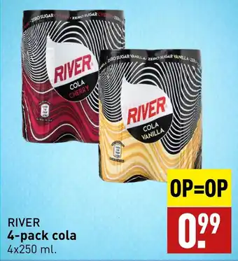 ALDI RIVER 4-pack cola 4x250 ml aanbieding