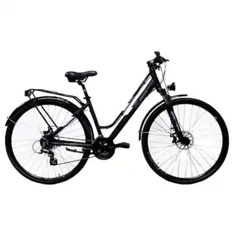 Decathlon Cloot adventure 7,2 disc hybride fiets zwart aanbieding