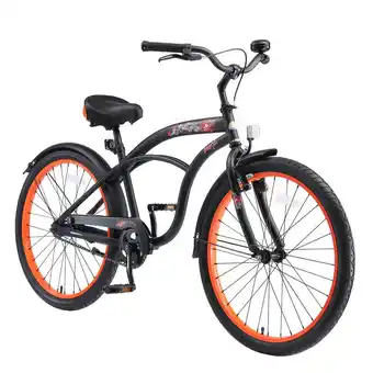 Decathlon Bikestar, cruiser kinderfiets, 24 inch, zwart aanbieding