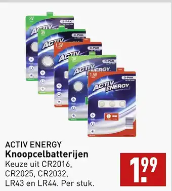 ALDI ACTIV ENERGY Knoopcelbatterijen aanbieding