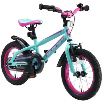 Decathlon Bikestar, urban jungle, kinderfiets, 14 inch, turquoise / paars aanbieding