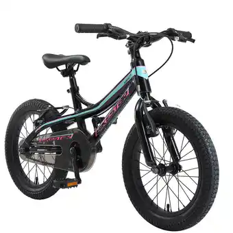 Decathlon Bikestar, mountainbike kinderfiets, alu, 16 inch, zwart / blauw aanbieding