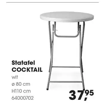 HANOS Statafel Cocktail Ø 80 Cm H110 Cm aanbieding