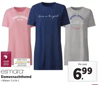 Lidl esmara Damesnachthemd aanbieding