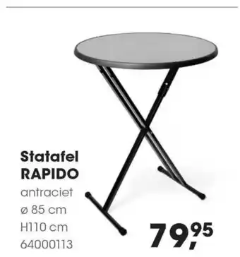 HANOS Statafel Rapido Ø 85 Cm H110 Cm aanbieding