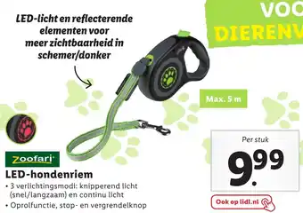 Lidl Zoofari LED-hondenriem aanbieding