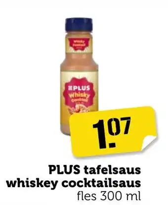 Coop PLUS tafelsaus whiskey cocktailsaus 300ml aanbieding