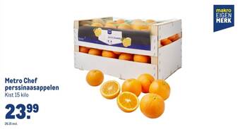 Makro Metro Chef perssinaasappelen aanbieding