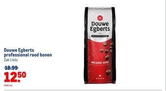 Makro Douwe Egberts professional rood bonen aanbieding