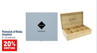 Makro Pickwick of Rioba theekist aanbieding