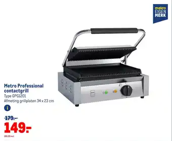 Makro Metro Professional contactgrill aanbieding