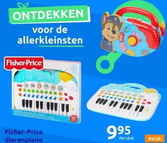 Action Fisher-Price dierenpiano aanbieding