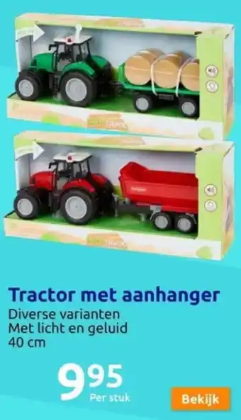 Action Tractor met aanhanger aanbieding