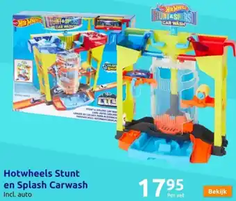 Action Hotwheels Stunt en Splash Carwash aanbieding