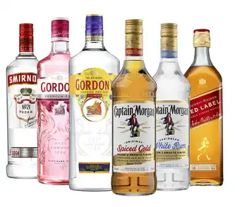 Makro Smirnoff, gordon's, captain morgan of johnnie walker aanbieding