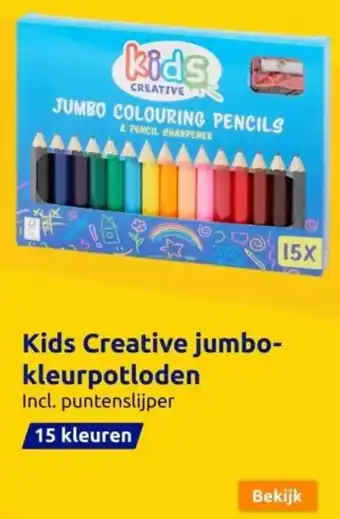 Action Kids Creative jumbo- kleurpotloden aanbieding