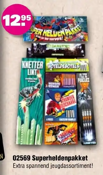 Binckhorst Vuurwerk Superheldenpakket aanbieding