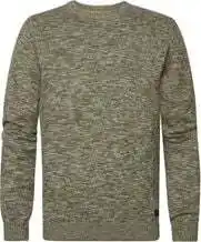 Suitable Petrol pullover trui melange groen aanbieding