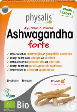 De Online Drogist Physalis ashwagandha forte bio 30tb aanbieding