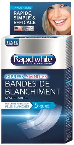 De Online Drogist Rapid white tooth whitening strips 16st aanbieding