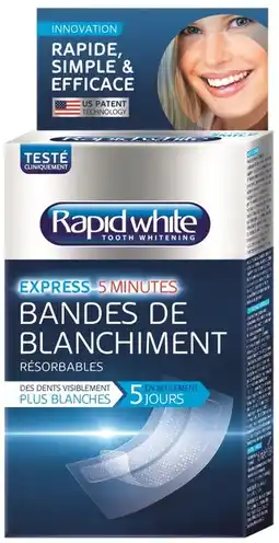 De Online Drogist Rapid white tooth whitening strips 16st aanbieding